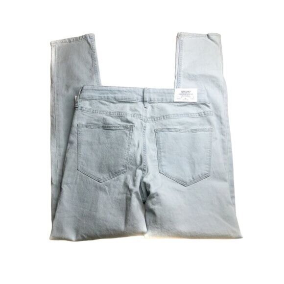 H&M Skinny Light Blue Ankle Jeans Light Wash Denim - Picture 3 of 3